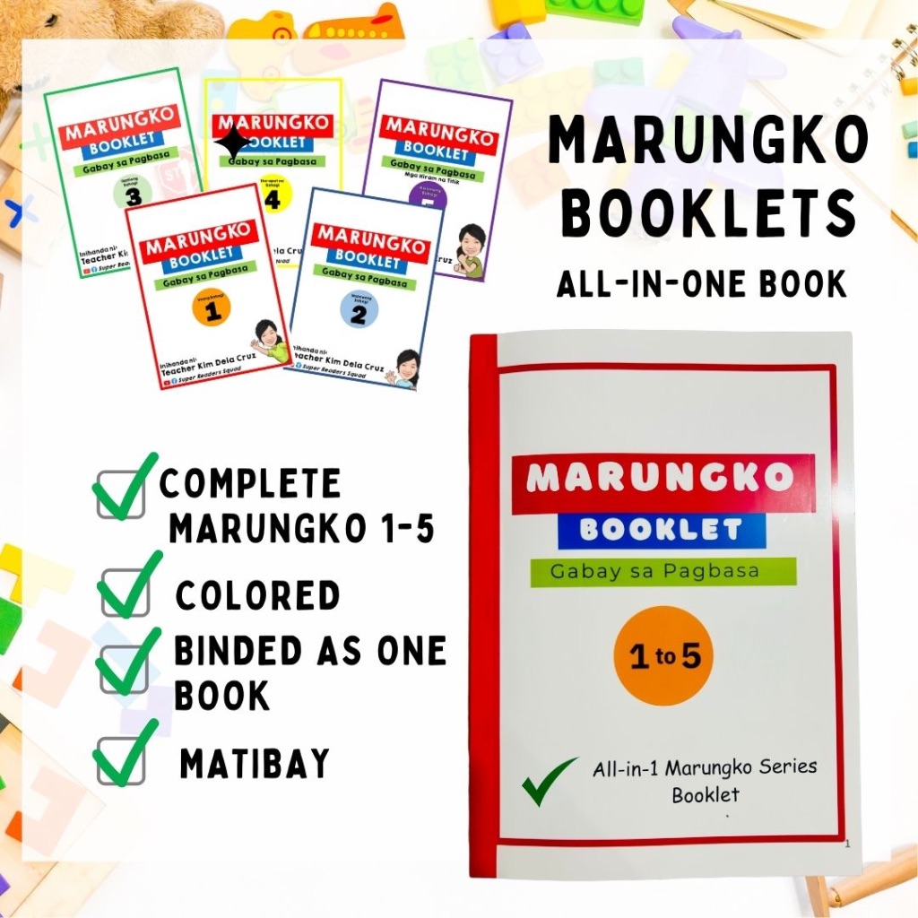 INTRODUCTORY OFFER ! Lahat ng Marungko Booklet 1-5 in one book Gabay sa ...