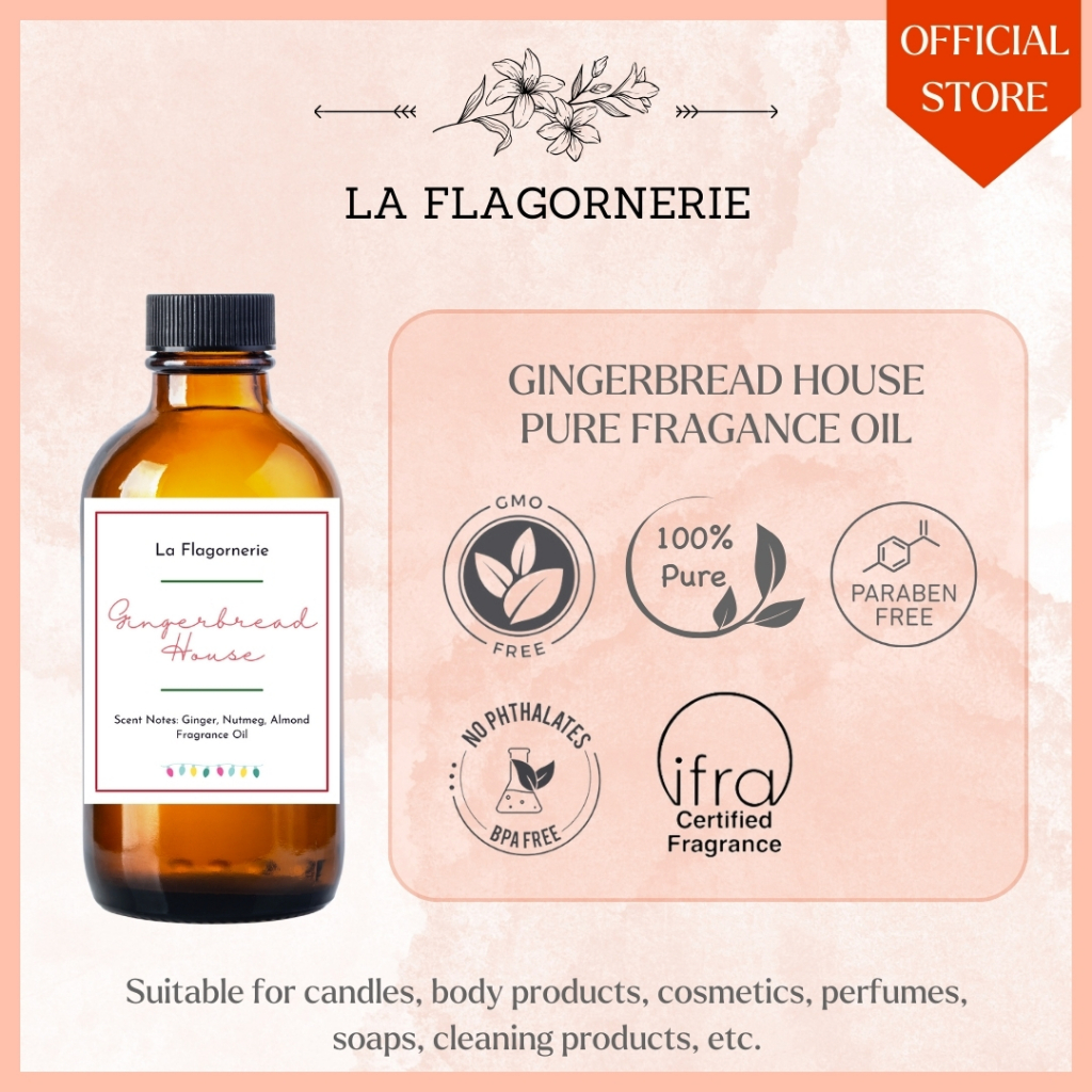 Gingerbread House | Pure Fragrance Oil | 500ml & 1L | For candle, soap ...