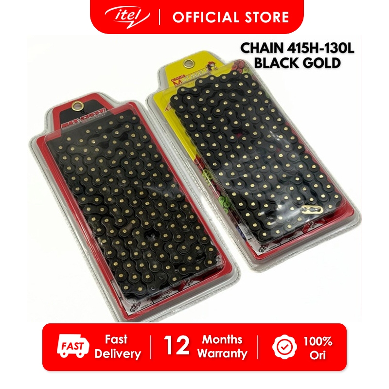 Motorcycle Chain Color 428H -130L/415-130L (Made in Thailand) | Shopee ...