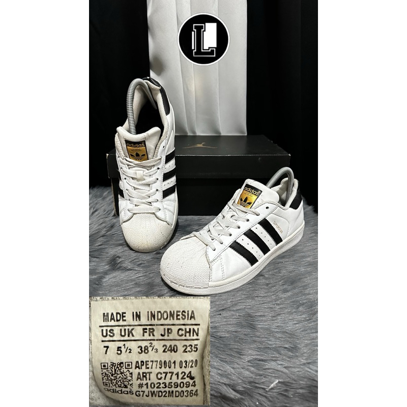 Ukay shoes - Bnd203 - ADlDAS Superstar 'Footwear White Black Gold ...