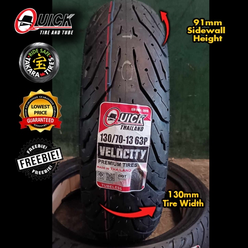 QUICK TIRE VELOCITY Tires 13, Takara Tires, Motorcycle Tires, Gulong ...