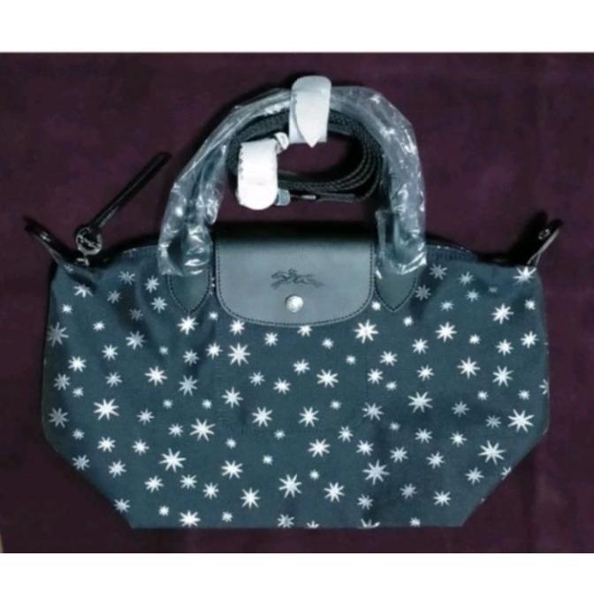 Longchamp Le Pliage Panthère Top-Handle Bag Small Blue