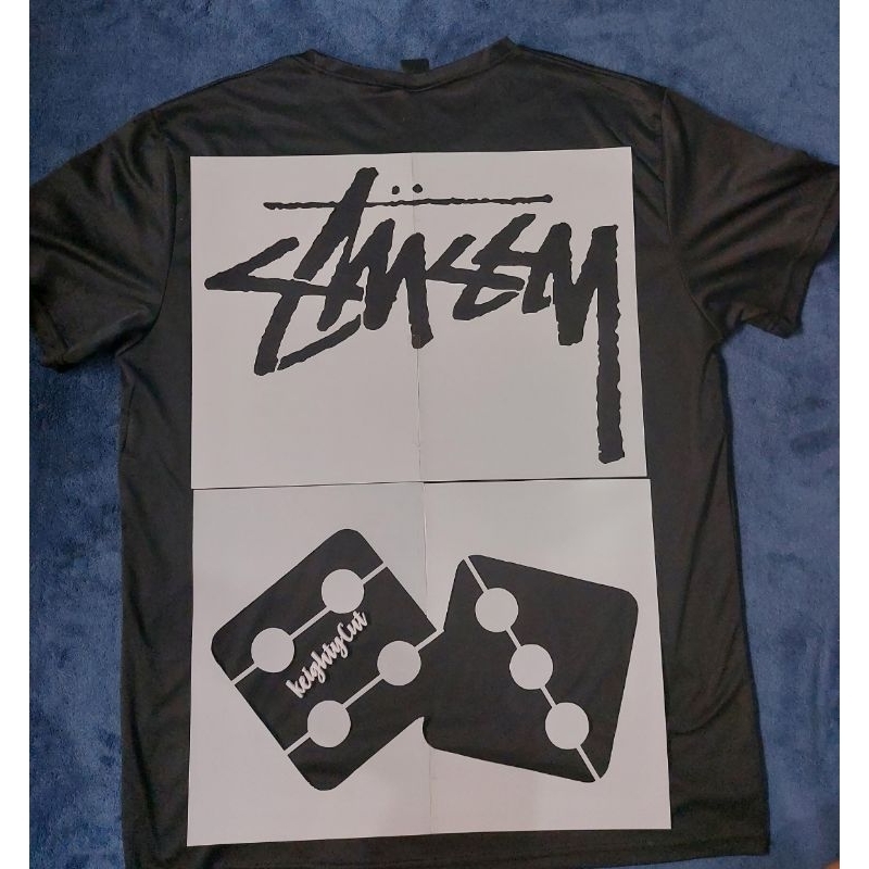 STUSSY LOGO & DICE SET REUSABLE PLASTIC STENCIL | Shopee Philippines