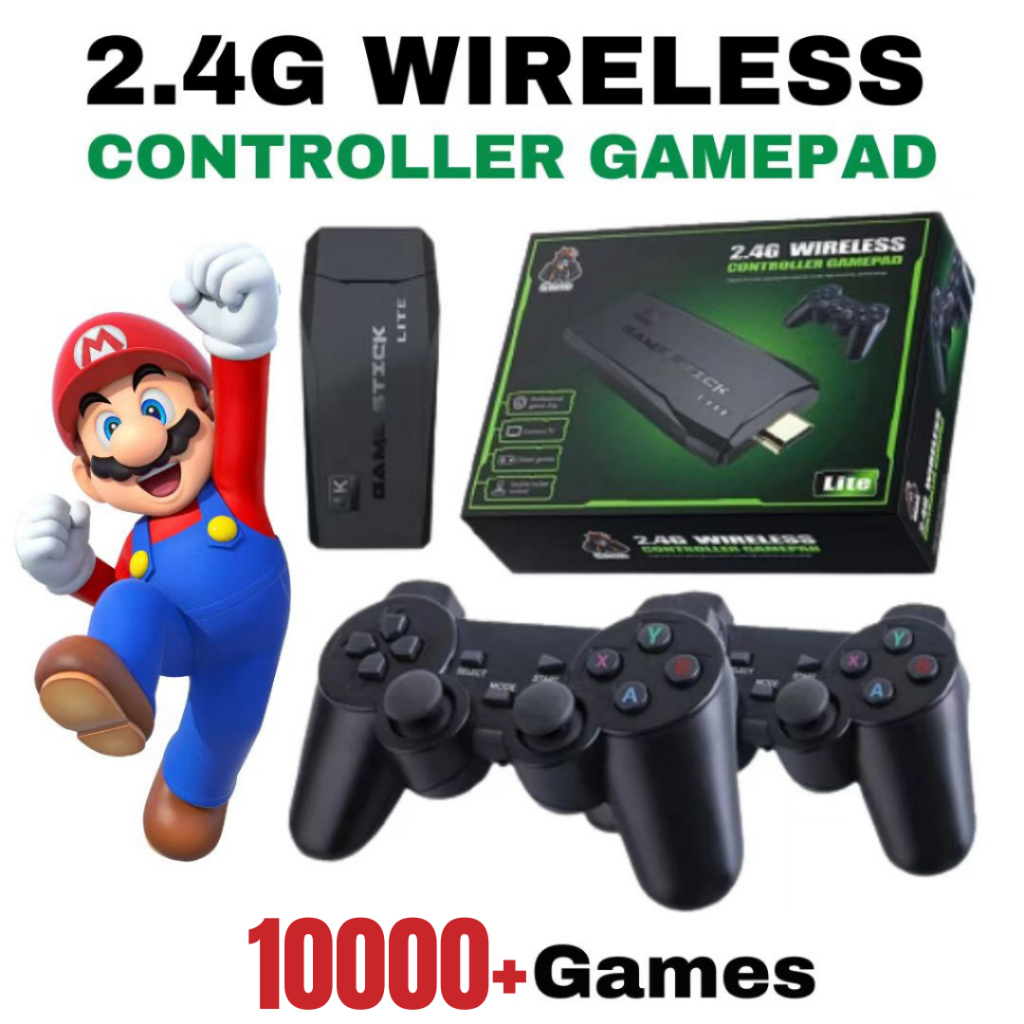 Controller Game 4K HDMI GAME STICK TV 64GB 10000 Video games for tv ...