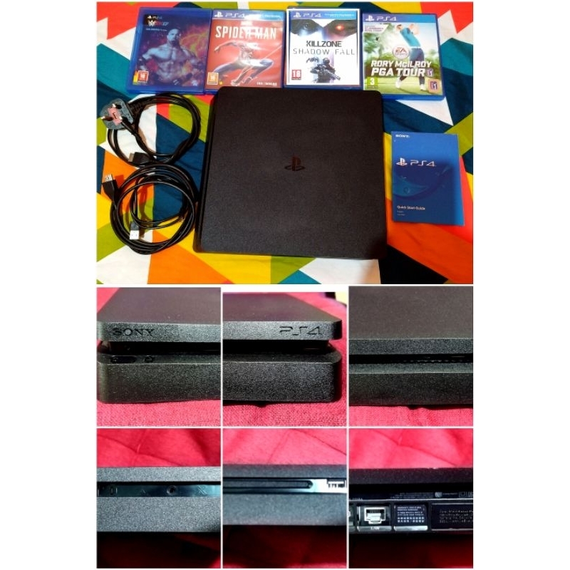 PS4 SLIM Unit with Complete Accessories Preloved | Shopee Philippines