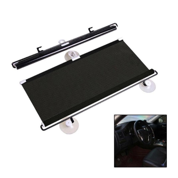 CHAINSHOP Car Sunshade Retractable Windshield Curtain Universal Automatic Rolling Sun Visor Shopee Philippines