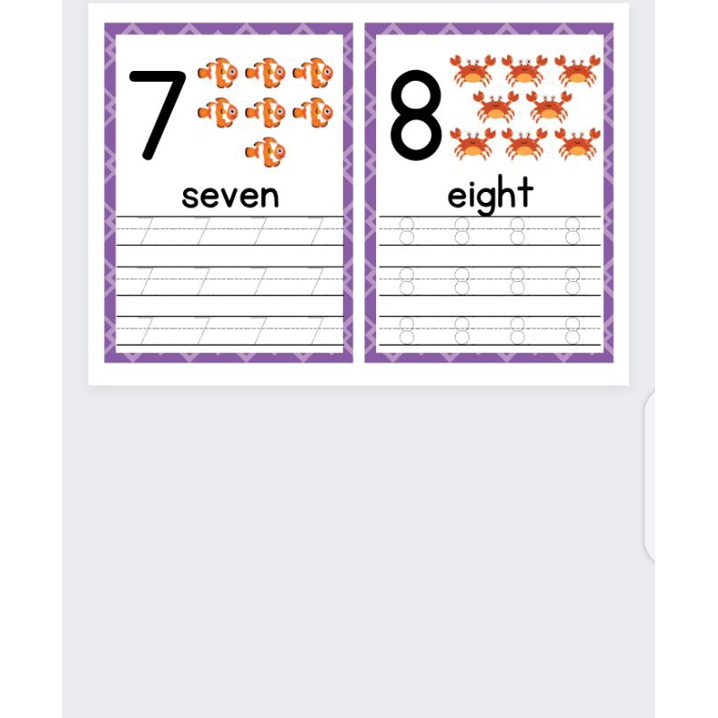 Numbers Tracing Booklet Pad A6 Size for Kindergarten, Elementary, Grade ...