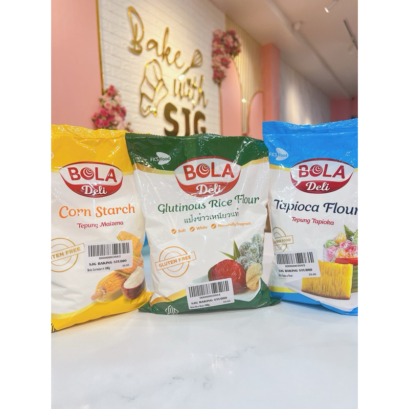Bola Deli Glutinous Rice flour Cornstarch Tapioca flour 500g Shopee