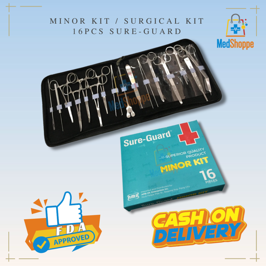 SURE-GUARD MINOR KIT/SURGICAL KIT 16PCS | Shopee Philippines