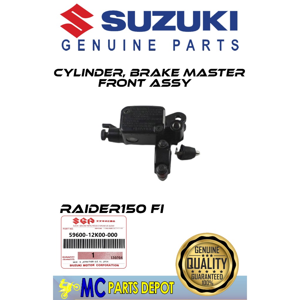 SUZUKI GENUINE CYLINDER, BRAKE MASTER FRONT ASSY FOR RAIDER 150 FI ...