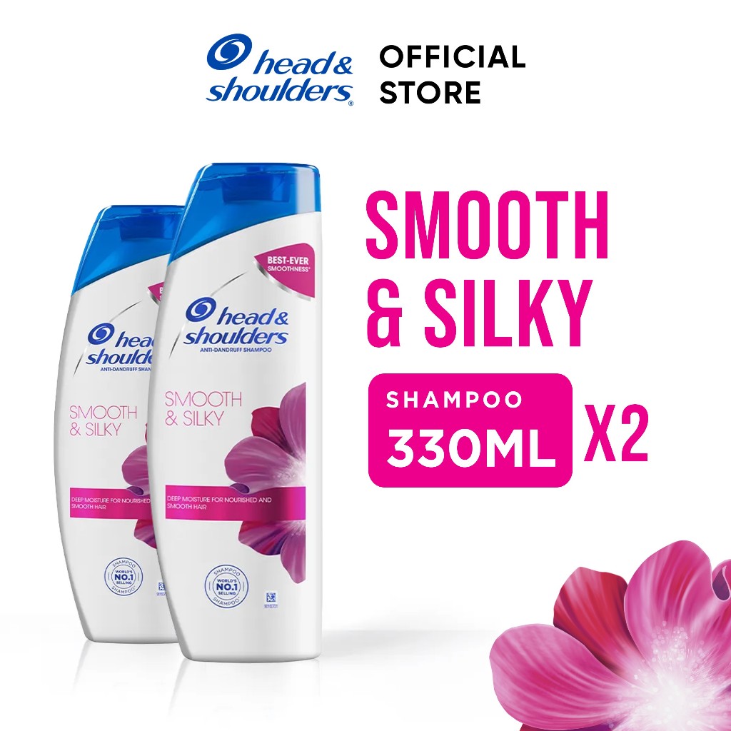 Head & Shoulders Smooth & Silky Anti Dandruff Shampoo 330ML x2 | Shopee ...