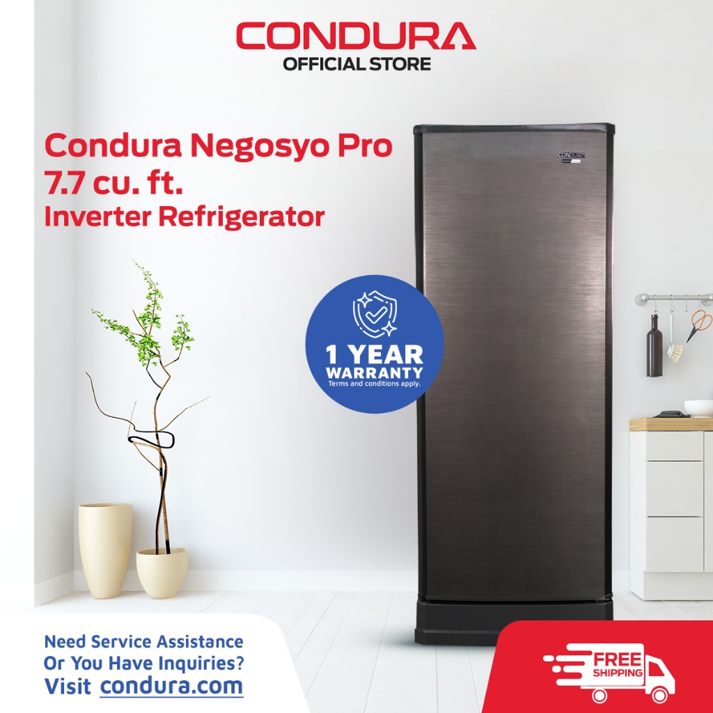 Condura Negosyo Inverter Pro Single Door 7.7cu ft. CSD231SAi FG01-67-05  Refrigerator | Shopee Philippines