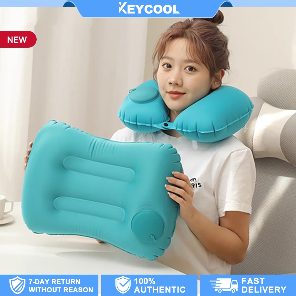 Keycool Press Type Inflatable Pillow Travel Air Pillow Cushion Camp ...