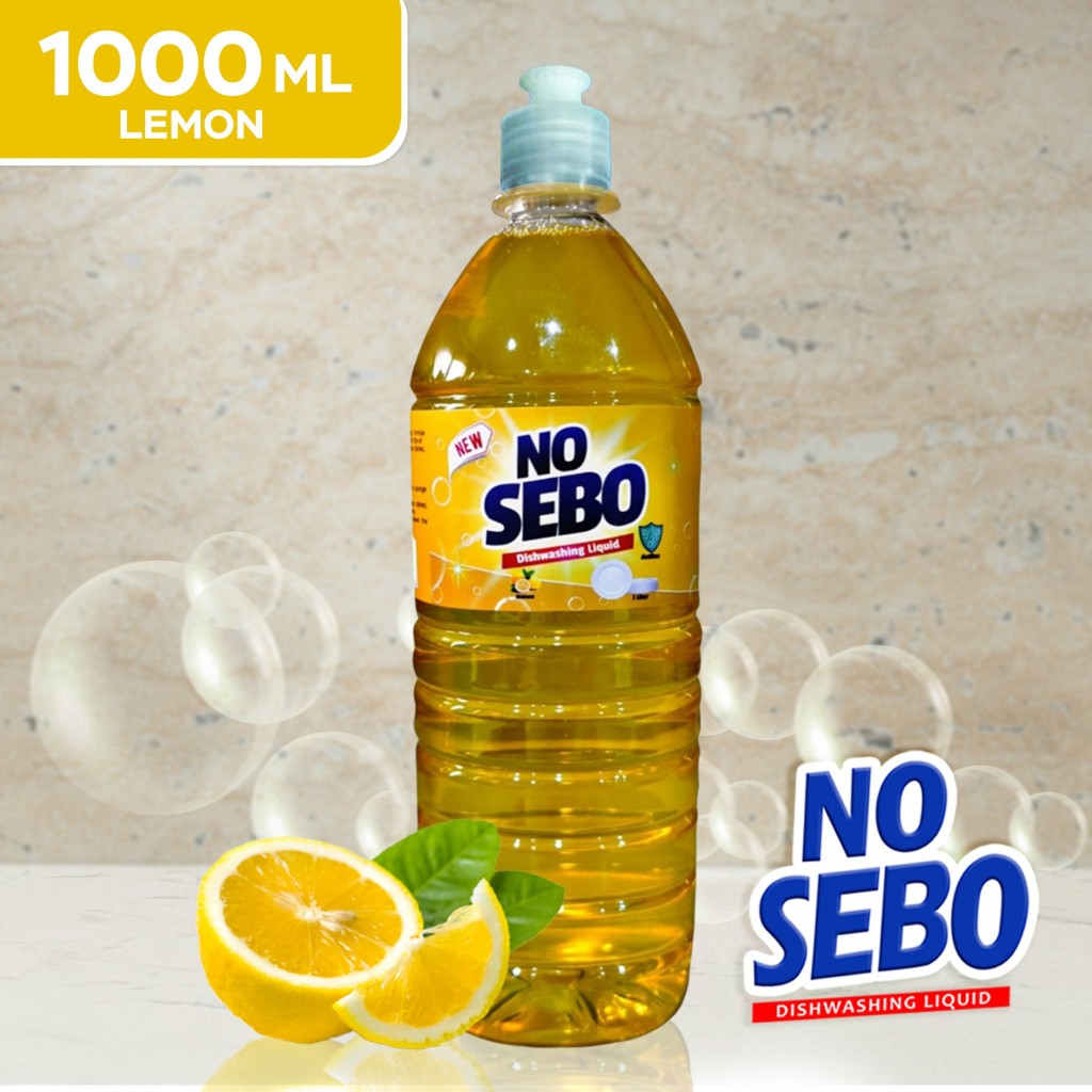 NO SEBO Dishwashing Liquid - Lemon Yellow - 1000ml / 1 Liter Bottle by ...