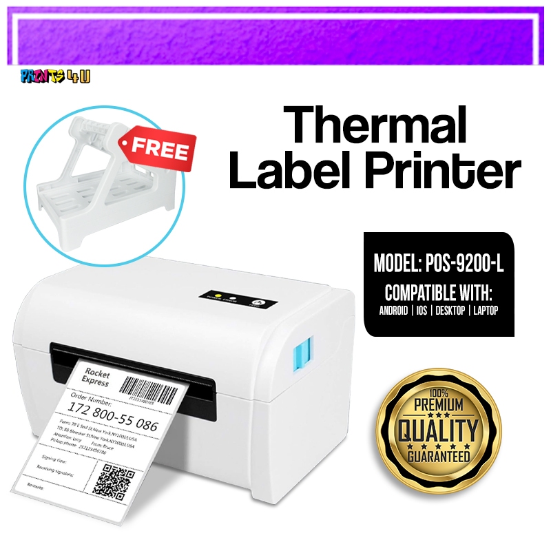 POS9200 PC/Cellphone Bluetooth/USB Thermal Printer Waybill Label