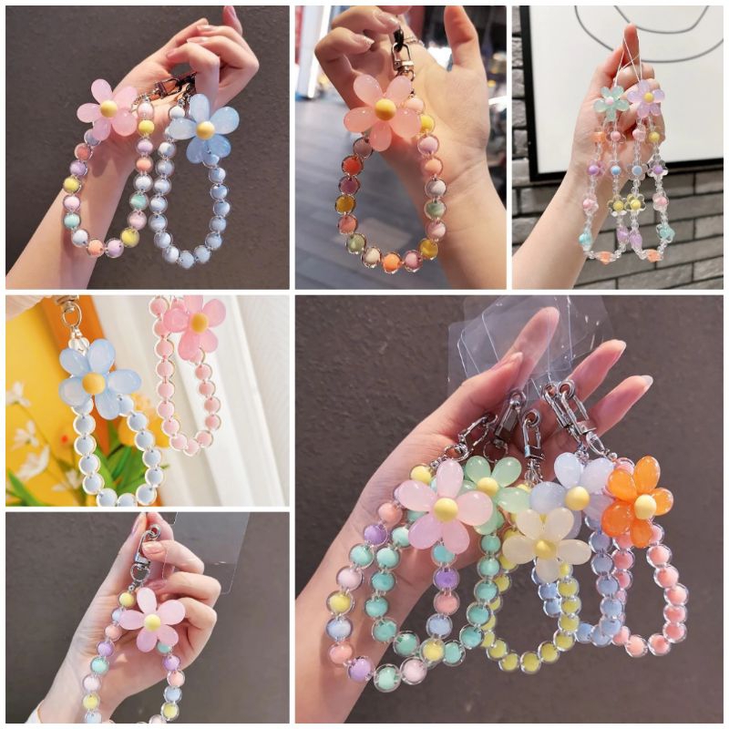 Mariya Anti- Lost Flower Phone Keychain Chain Lanyard Fall Prevention ...