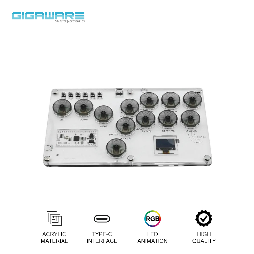 Gigaware SKY2040 V1.2 Hitbox 12 Keys Gamepad Arcade Stick FightPad ...