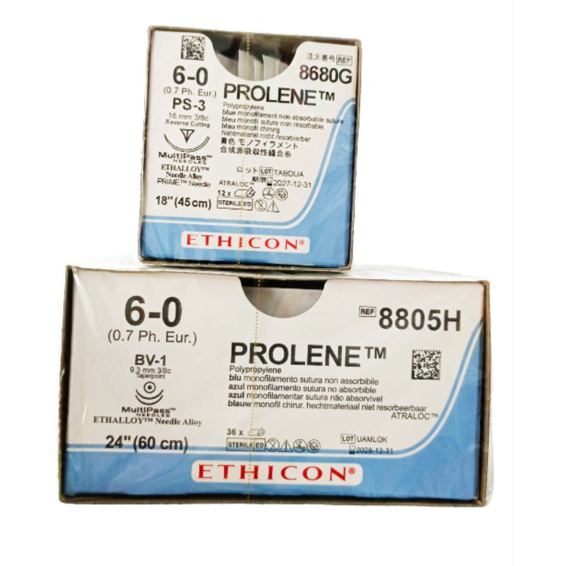 Prolene 6-0 BV-1 round/ 6-0 PS-3 cutting sold per dzn/ 12pcs | Shopee ...