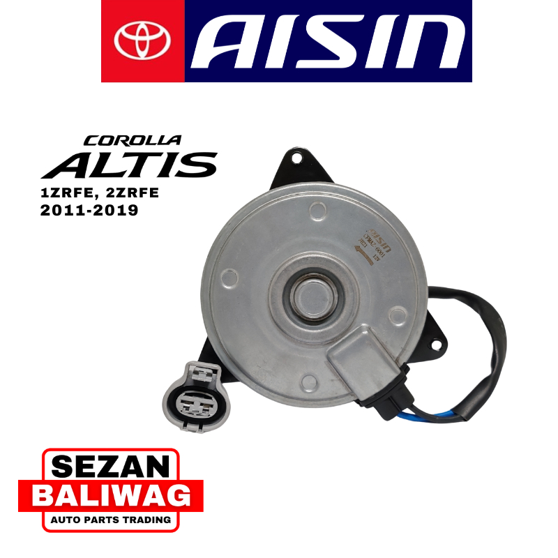 AISIN RADIATOR FAN MOTOR TOYOTA ALTIS 1ZRFE, 2ZRFE 2011-2019 CFMAZ-6001 ...
