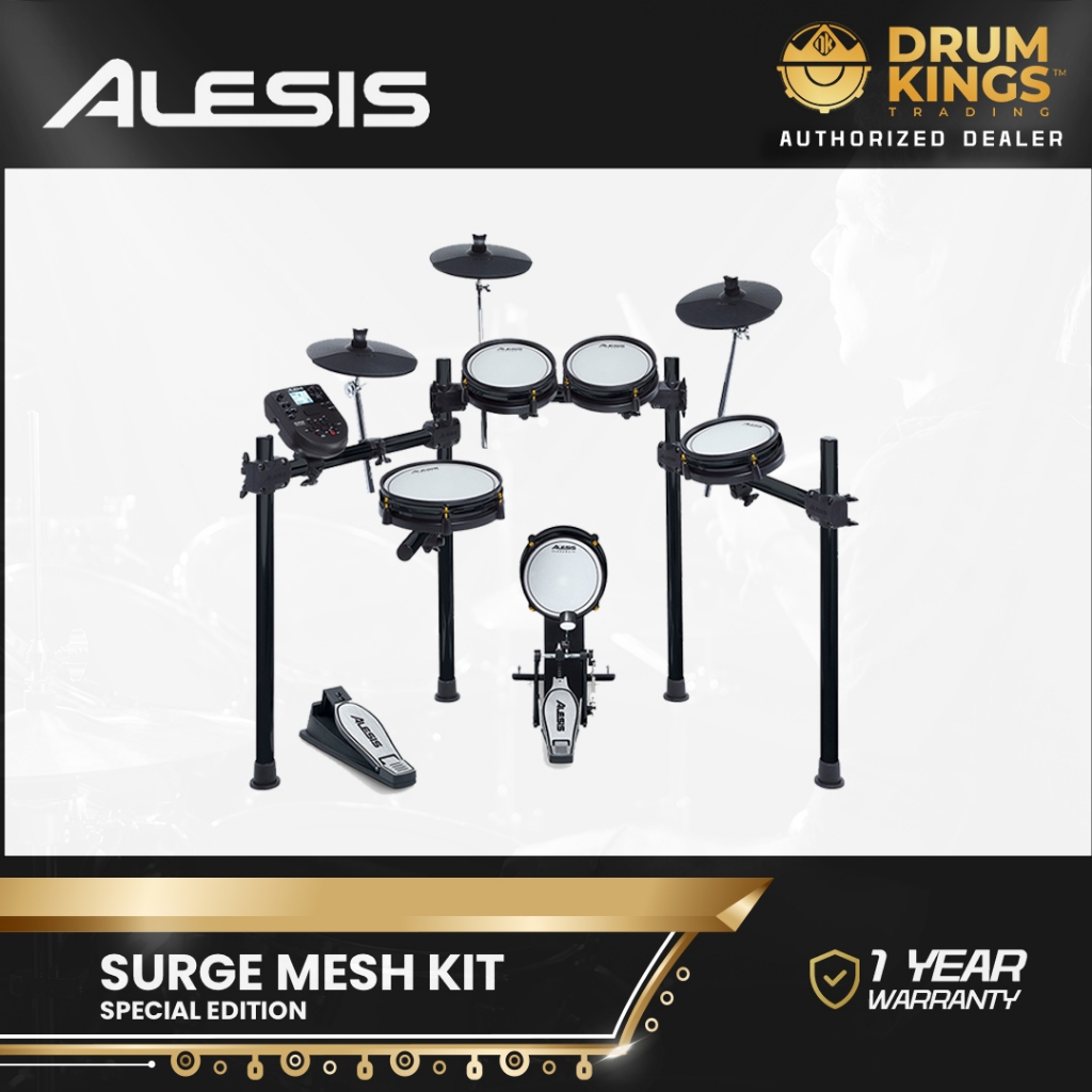 Alesis Surge Mesh Special Edition Eight-Piece Electronic Drum Kit with ...
