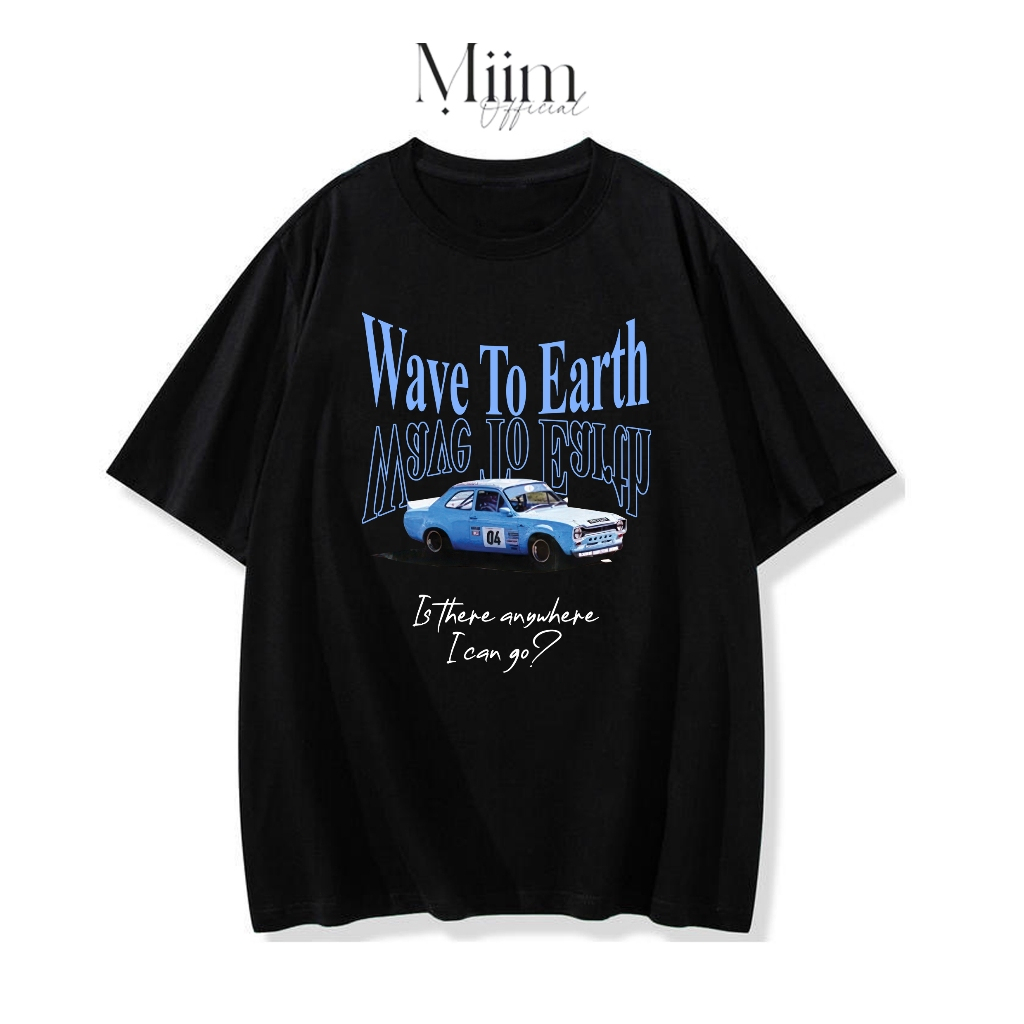 WAVE TO EARTH Graphic Fashion T-shirt For Men Unisex Tee Oversized