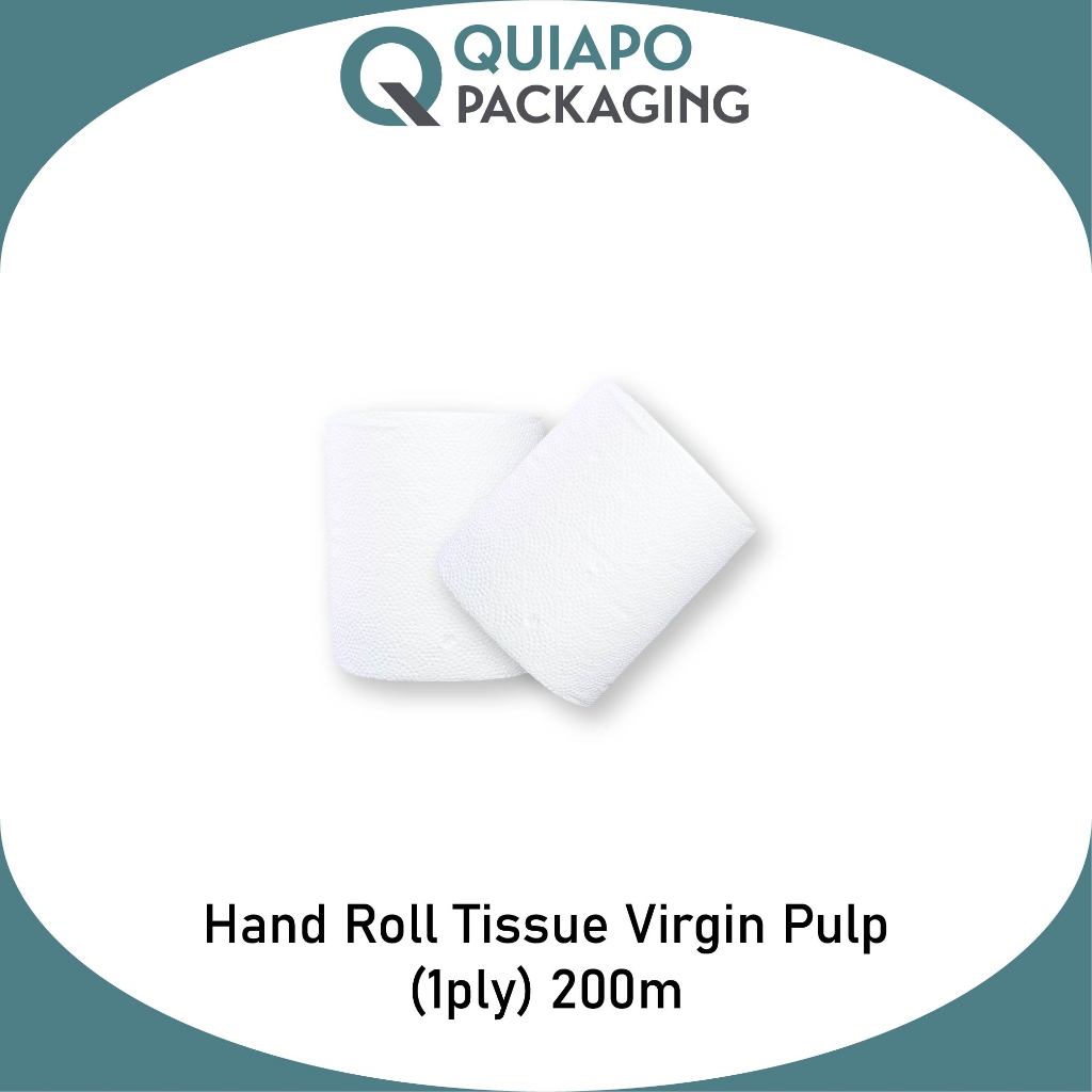 Generic Hand Roll Tissue (1ply) Virgin Pulp White (200 meters) | Shopee ...