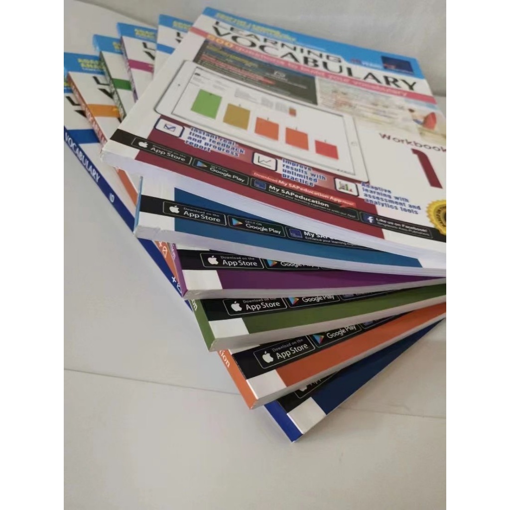 6 Books Age 6-12 SAP Learning Vocabulary English Workbook Singapore ...