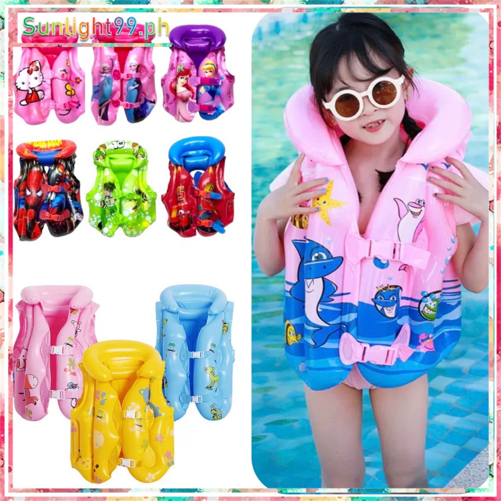 Swim vest life jacket inflatable swimwear for kids swimming vest for ...