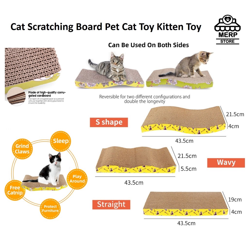Cat Scratching Pad Board Kitten and Cat Scratching Pad Board | Shopee ...