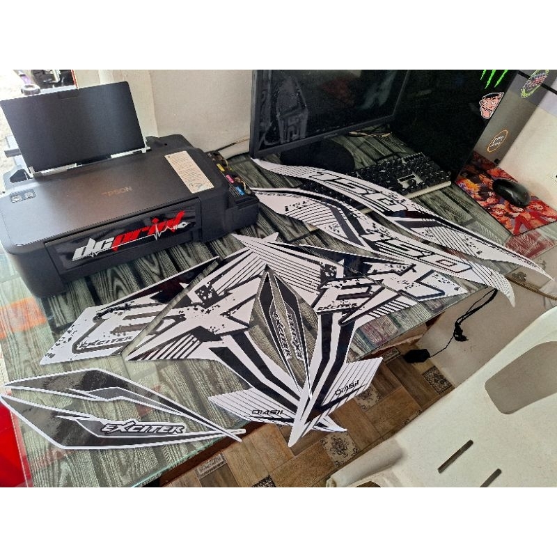 SNIPER 150 TRANSPARENT Exiciter Decals Underbone Yamaha Stickers ...