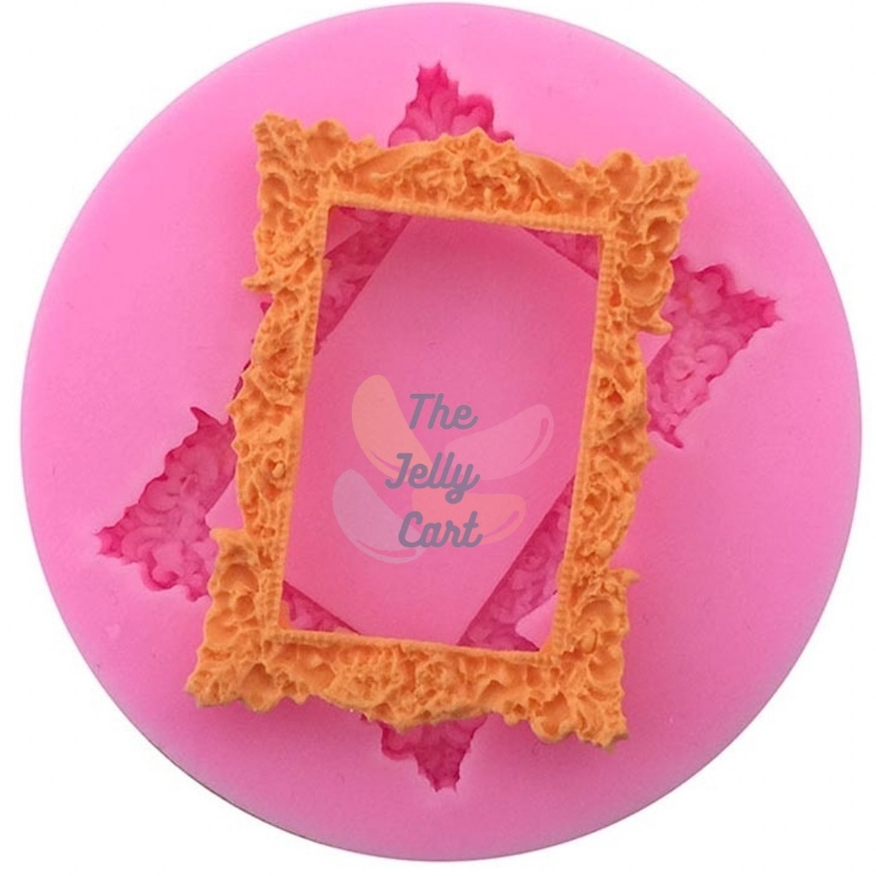 Retro Rectangle Silicone Molder DIY Baroque Style Fondant Crafting ...