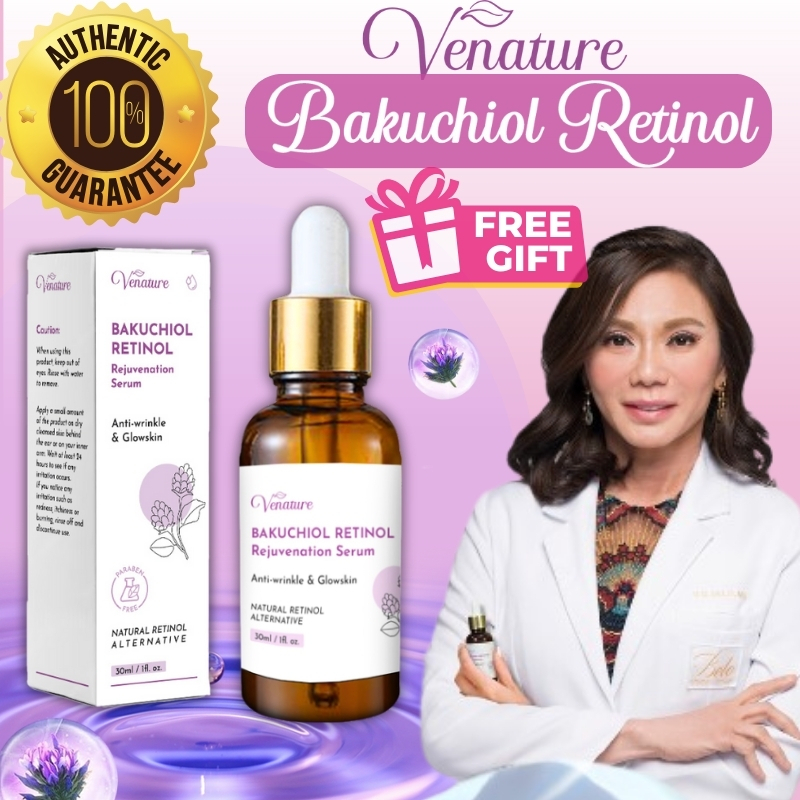 Bakuchiol Retinol Serum Anti Aging Whitening Renewing Skin Reduce ...