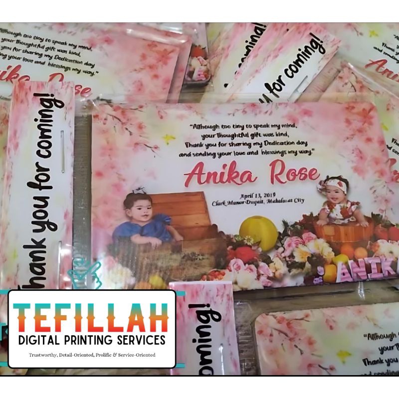 Personalized Ref Magnet for Christening, Birthday and Wedding Souvenir ...