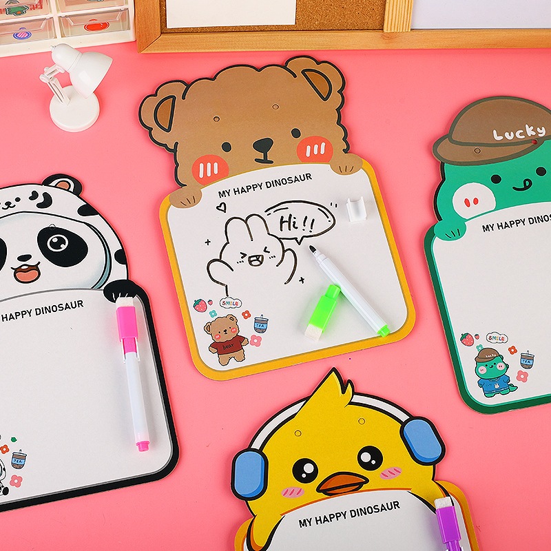 Children writing board white dry erase board Cartoon double-sided ...