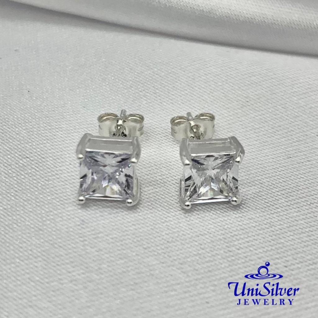 Unisilver stud earrings sales