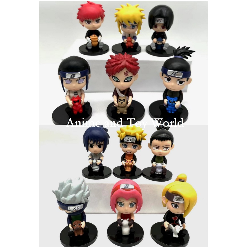 Naruto Minato Sasuke Kakashi Sakura Itachi Gaara Sasori Deidara Sitting ...
