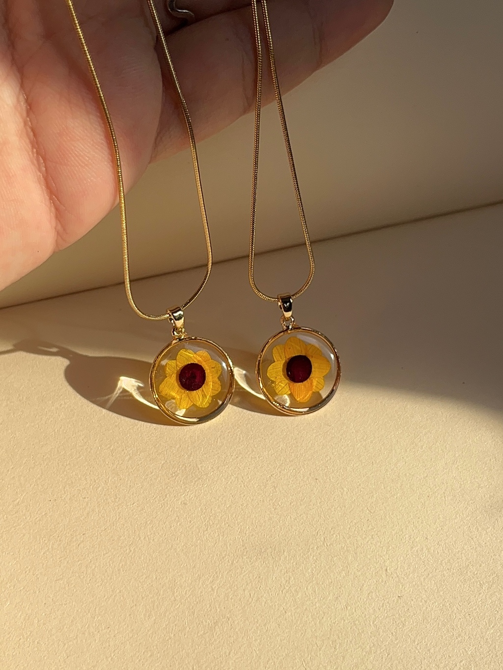 Sunflower necklace shopee store