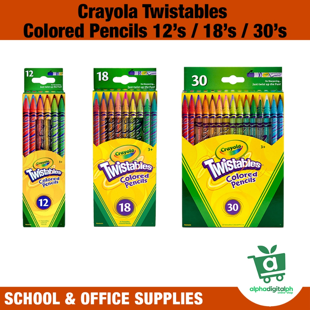 Crayola Twistable Color Pencil 12s 18s 30s Original | Shopee Philippines