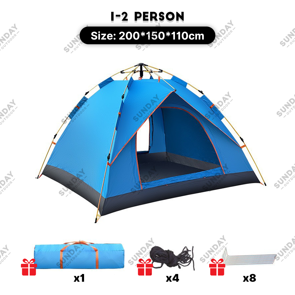 Automatic Pop Up Camping Tent Portable Easy Set up Lightweight Backpacking Tents Shopee Philippines