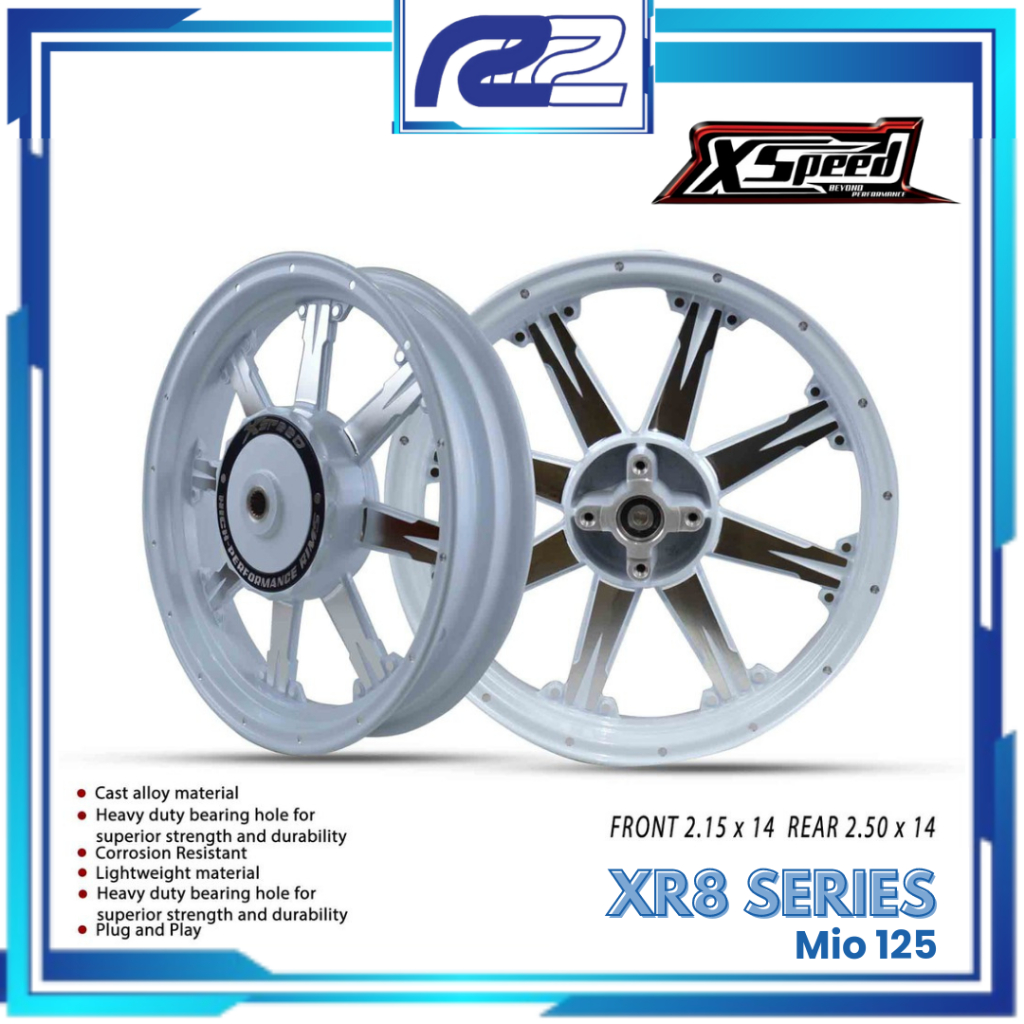 XSPEED MAGS XR8 FOR Mio 125 / M3 / MXi ( 4 Holes ) | Road Runner Racing ...