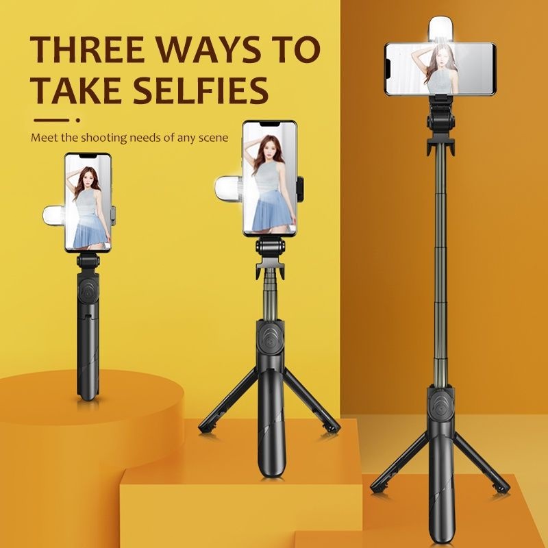 4 In 1 Selfie Stick Tripod Phone Stand Holder Tripod Monopod Wireless