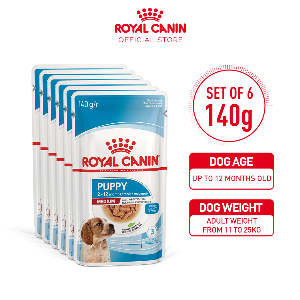 Royal Canin Medium Puppy 2x10x140g - Cibo Umido Per Cuccioli Taglia Media, Sostegno Cervello E Difese - Foto 2