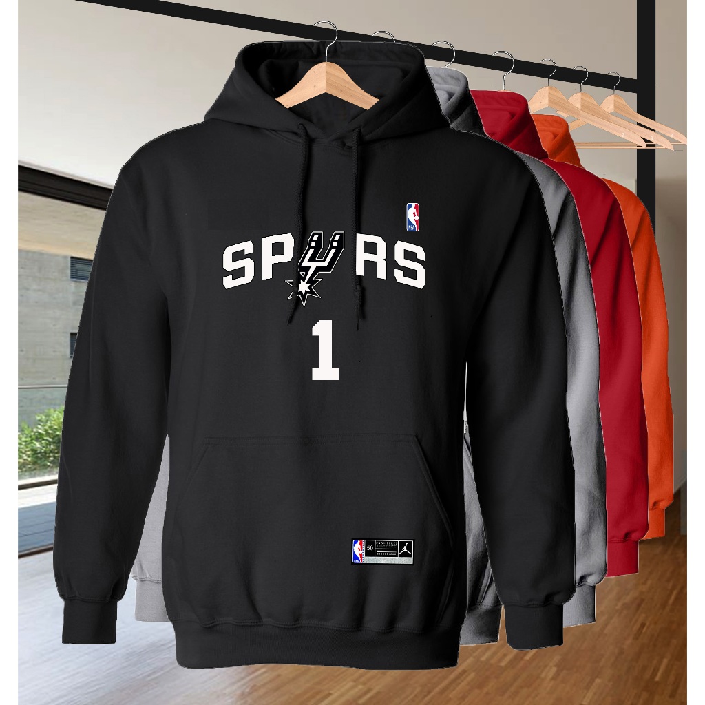 Hoodie Jacket SA Spurs 1 Wembanyama NBA Pullover Sweater Long sleeve Basketball 3Ball Hood Shopee Philippines
