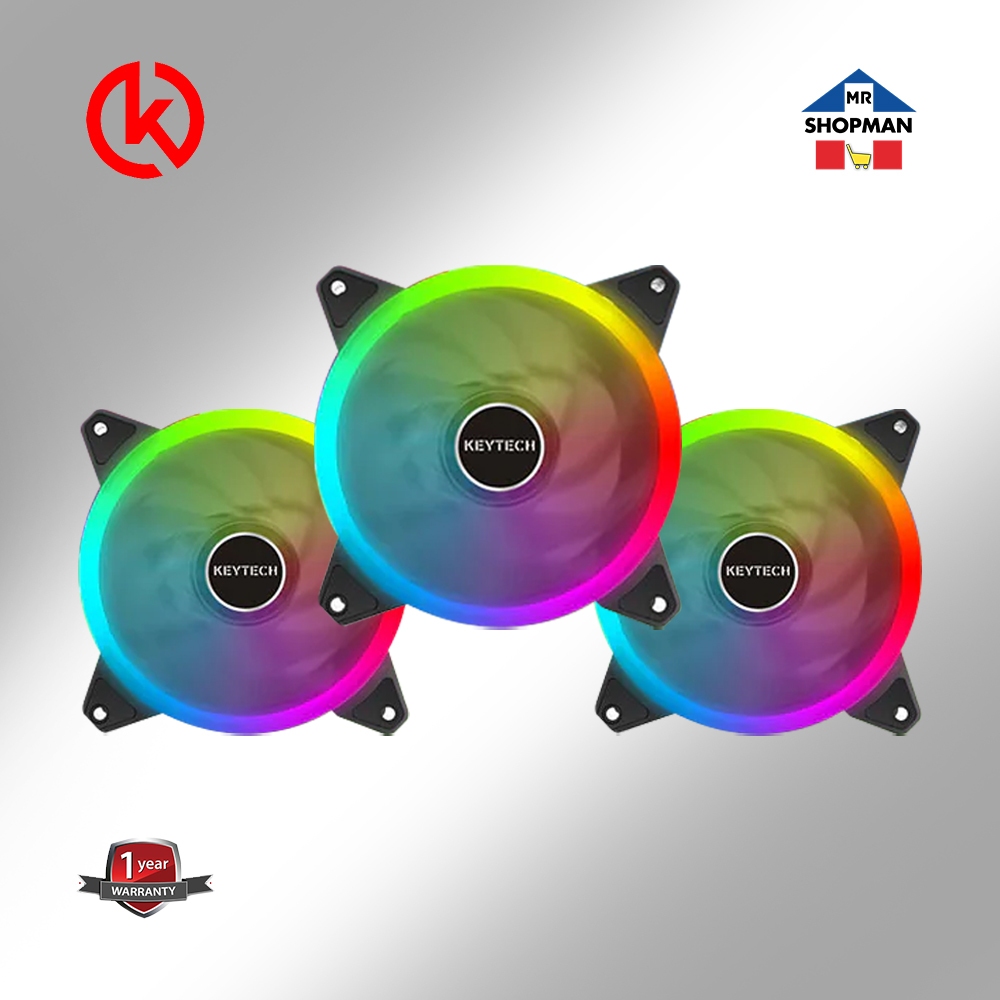 Keytech Storm X3 V2.0 3in1 120mm ARGB Case Fans | Shopee Philippines