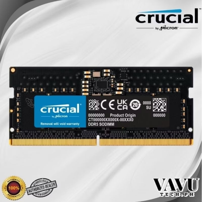 Crucial Sodimm DDR5 5200mhz CL42 32GB 16GB 8GB Laptop RAM Shopee - Main Image