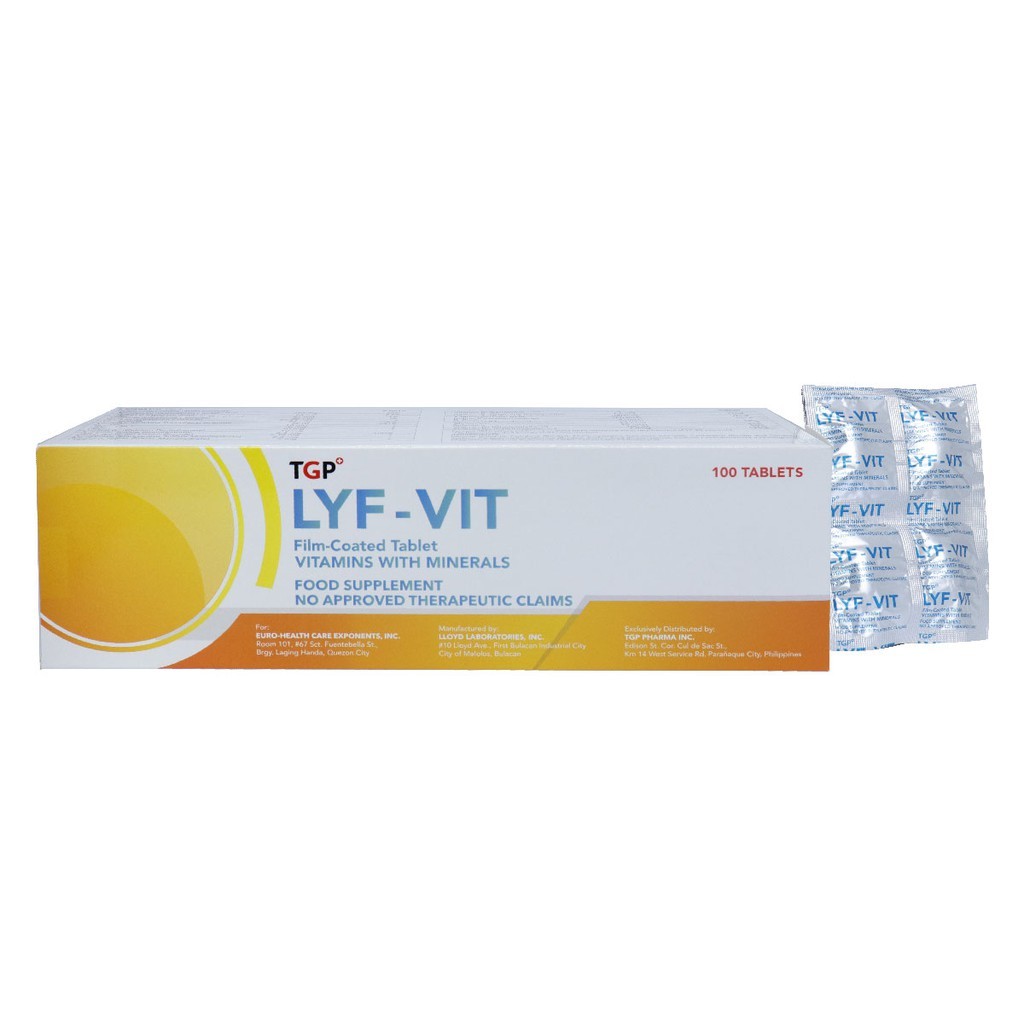MULTIVITAMINS + MINERALS (LYFVIT) TABLET (1 BOX) Shopee Philippines