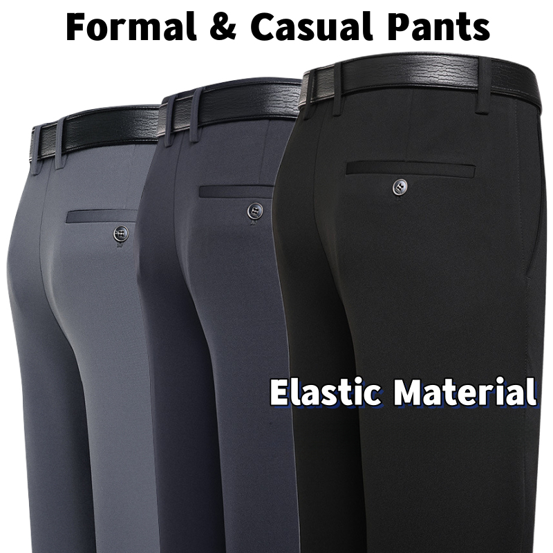 Men's suit trousers formal trousers office trousers men's elastic