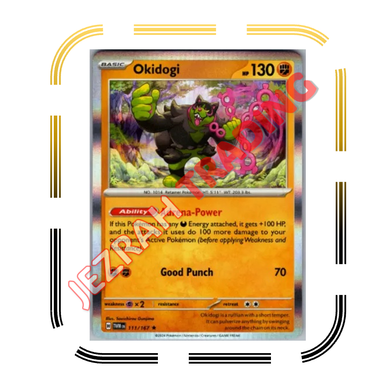 Pokemon TCG Okidogi 111/167 Twilight Masquerade TWM Rare | Shopee ...