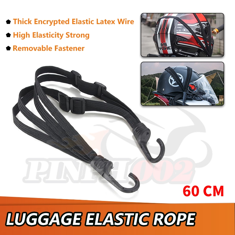 Motorcycle Strength Retractable Helmet Luggage Elastic Rope Strap with ...