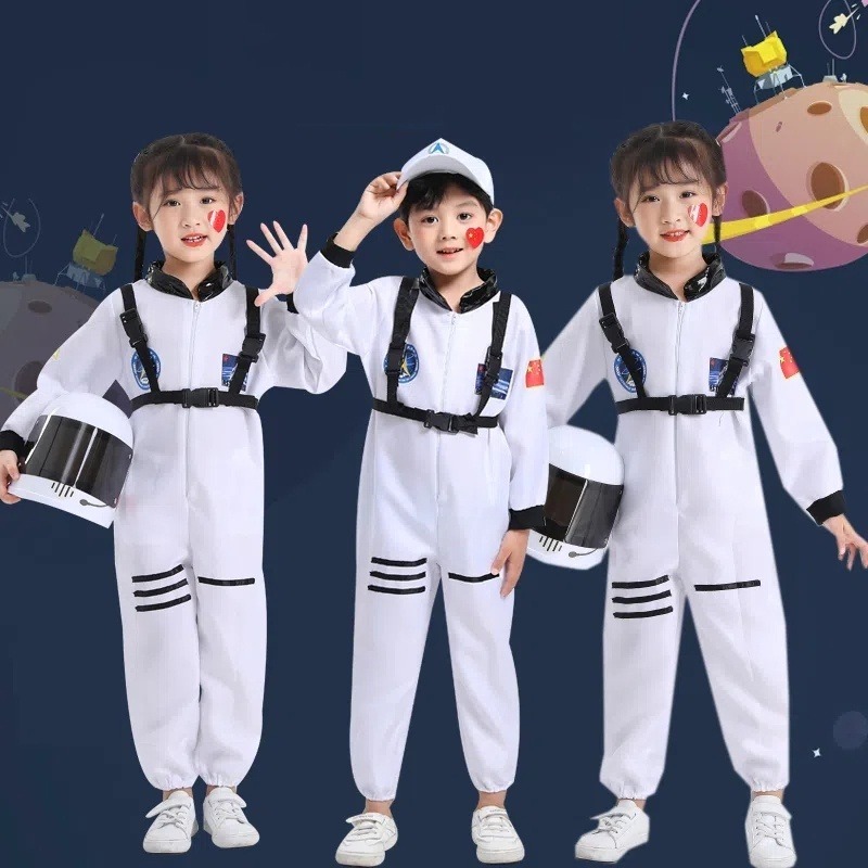 Astronaut Space Suit for Kids Boys Girls Astronaut Costume Role Play ...